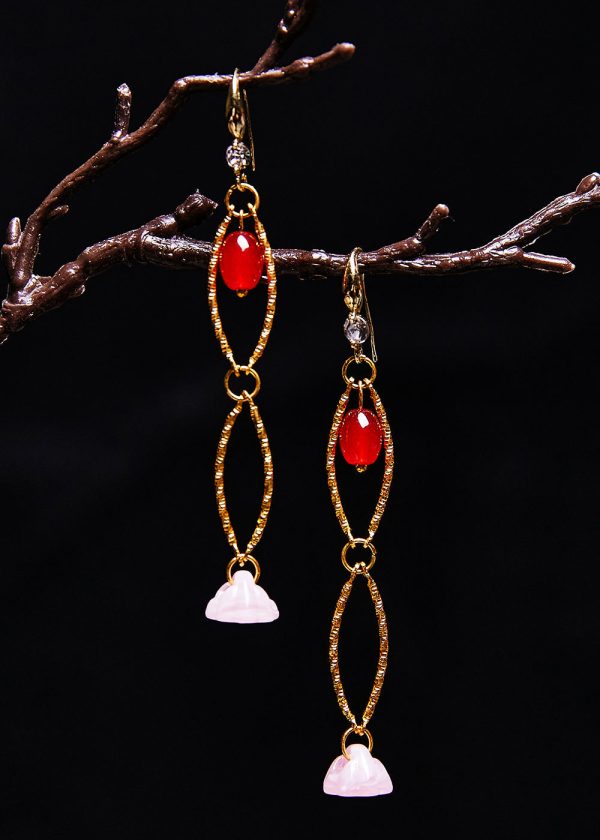 Art White Jade Original design Drop Earrings Online - Image 2