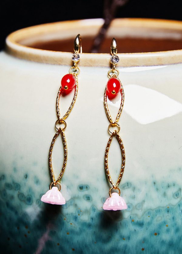 Art White Jade Original design Drop Earrings Online - Image 3