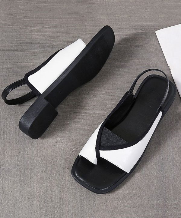 2025 New Summer Elastic Back Strap Square Headed Roman Shoes on Sale - Image 4