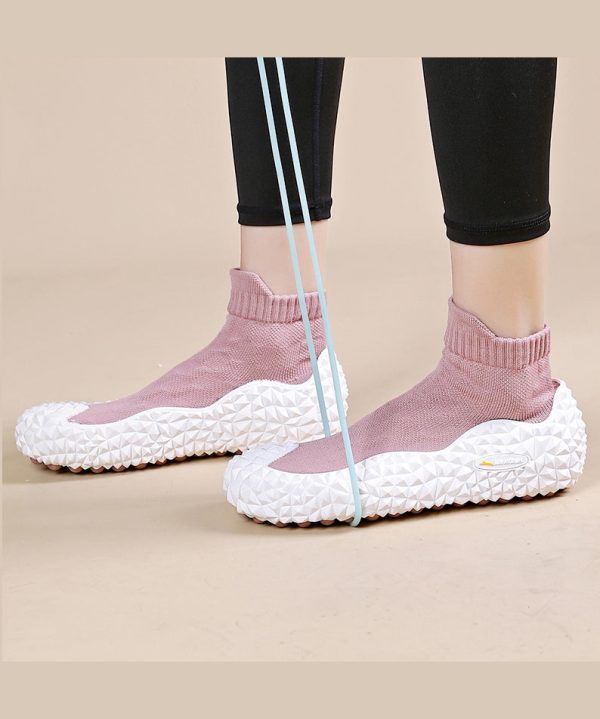 Anti Slip Lightweight Soft Sole Breathable Fitness Shoes Yellow on Sale - Image 5