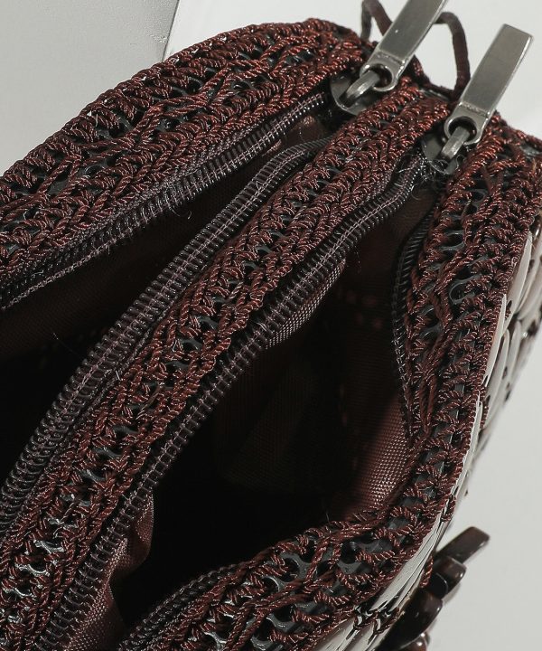 Boho Handmade Wooden Patchwork Circular Messenger Bag Supply - Image 5
