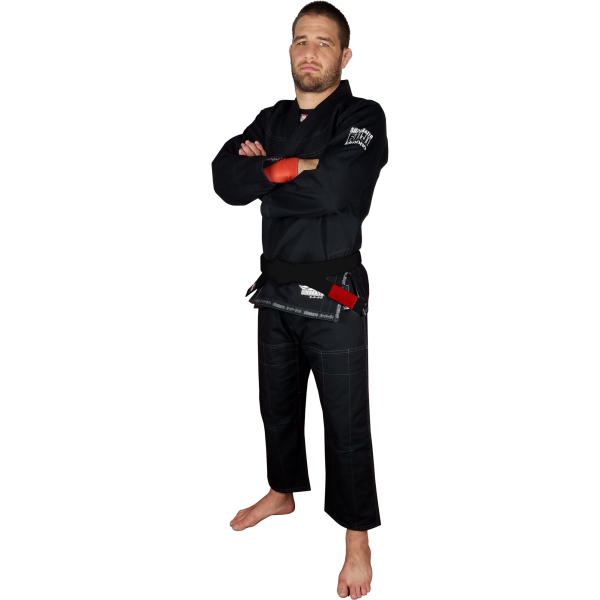 Fuji Suparaito Pearl Weave BJJ Gi - Black | Lightweight Competition Gi For Sale